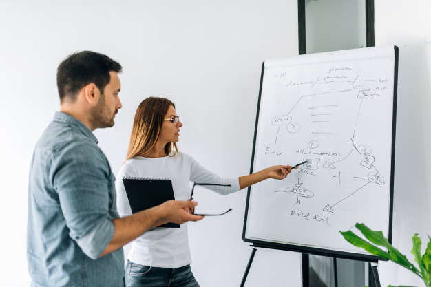 two-colleagues-working-white-board_109710-4838